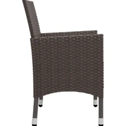 Conjunto de jardín VidaXL 2 sillones+1 mesita de ratán