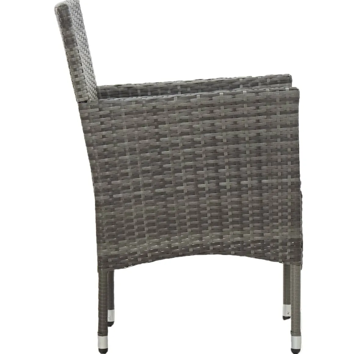 Conjunto de jardín VidaXL 2 sillones+1 mesa tapa vidrio