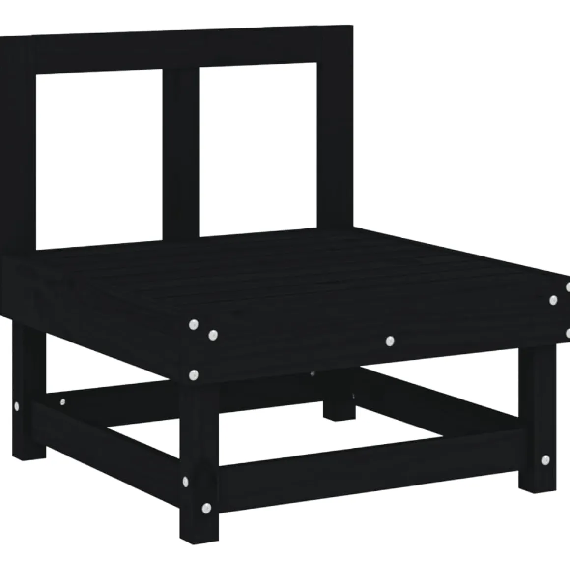 Conjunto de jardín Vila 5 piezas madera maciza de pino 62x183x121,5 cm