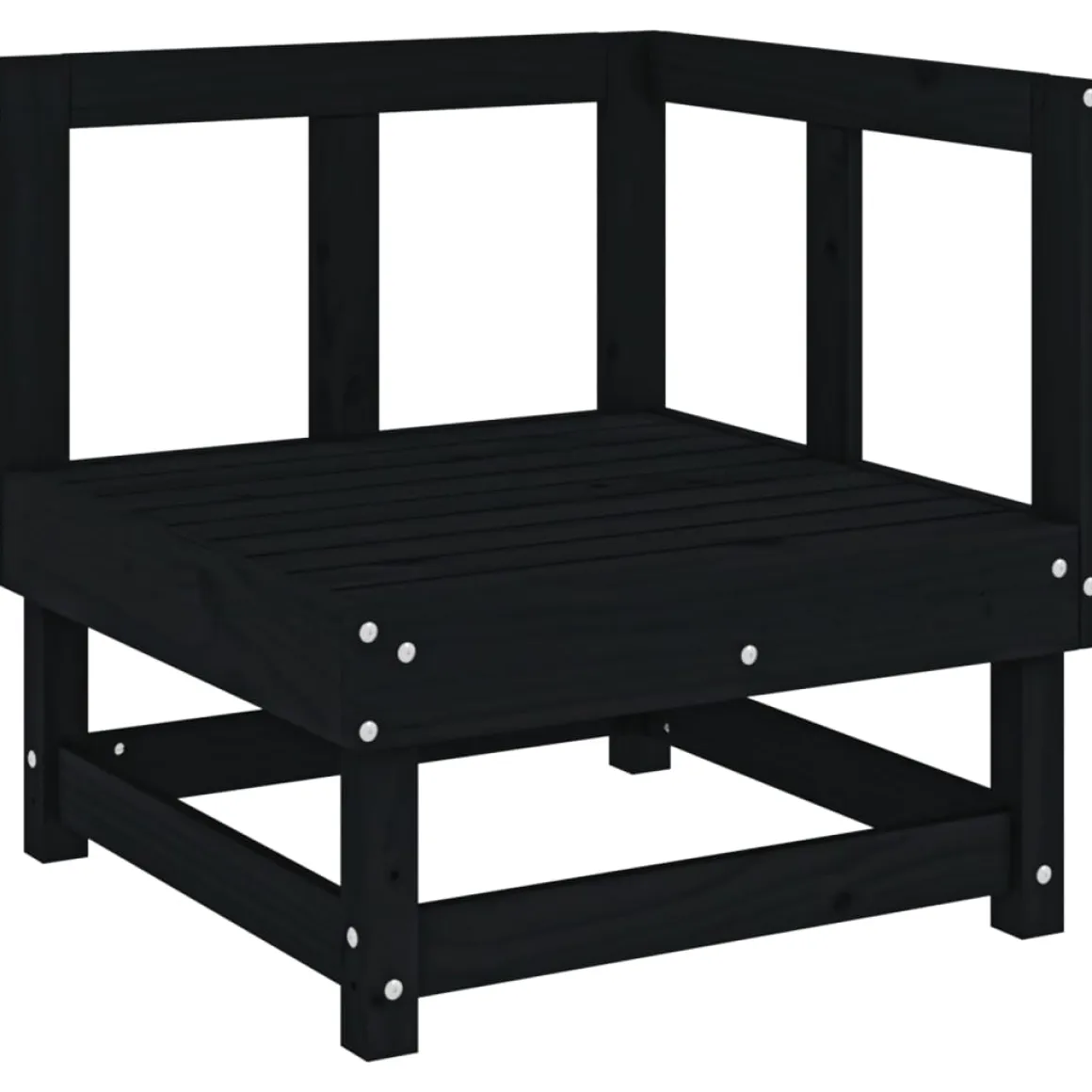 Conjunto de jardín Vila 5 piezas madera maciza de pino 62x183x121,5 cm