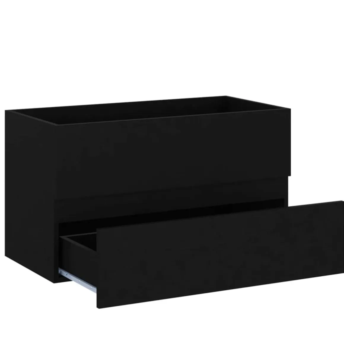 Conjunto de muebles de baño Dominica negro 45x80x38,5 cm