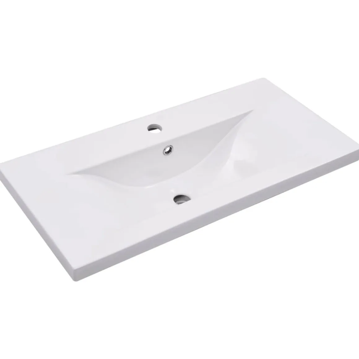 Conjunto de muebles de baño Dominica negro 45x80x38,5 cm