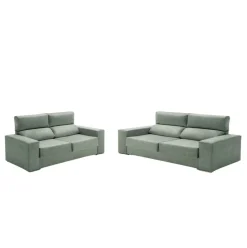 Conjunto de sofás Alice Velare 3 + 2 respaldo reclinable