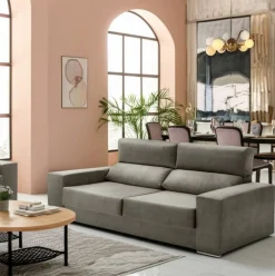 Conjunto de sofás Alice Velare 3 + 2 respaldo reclinable