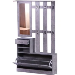 Conjunto recibidor Homcom 3 piezas gris