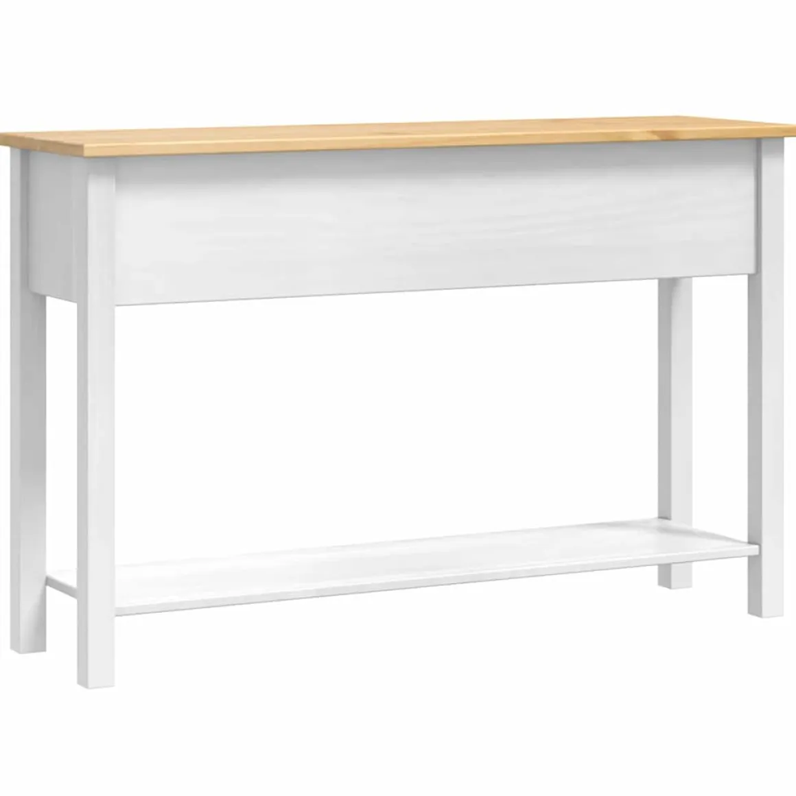 Consola Adriana 3 cajones + 1 estante blanco/natural 73x114x34,5 cm