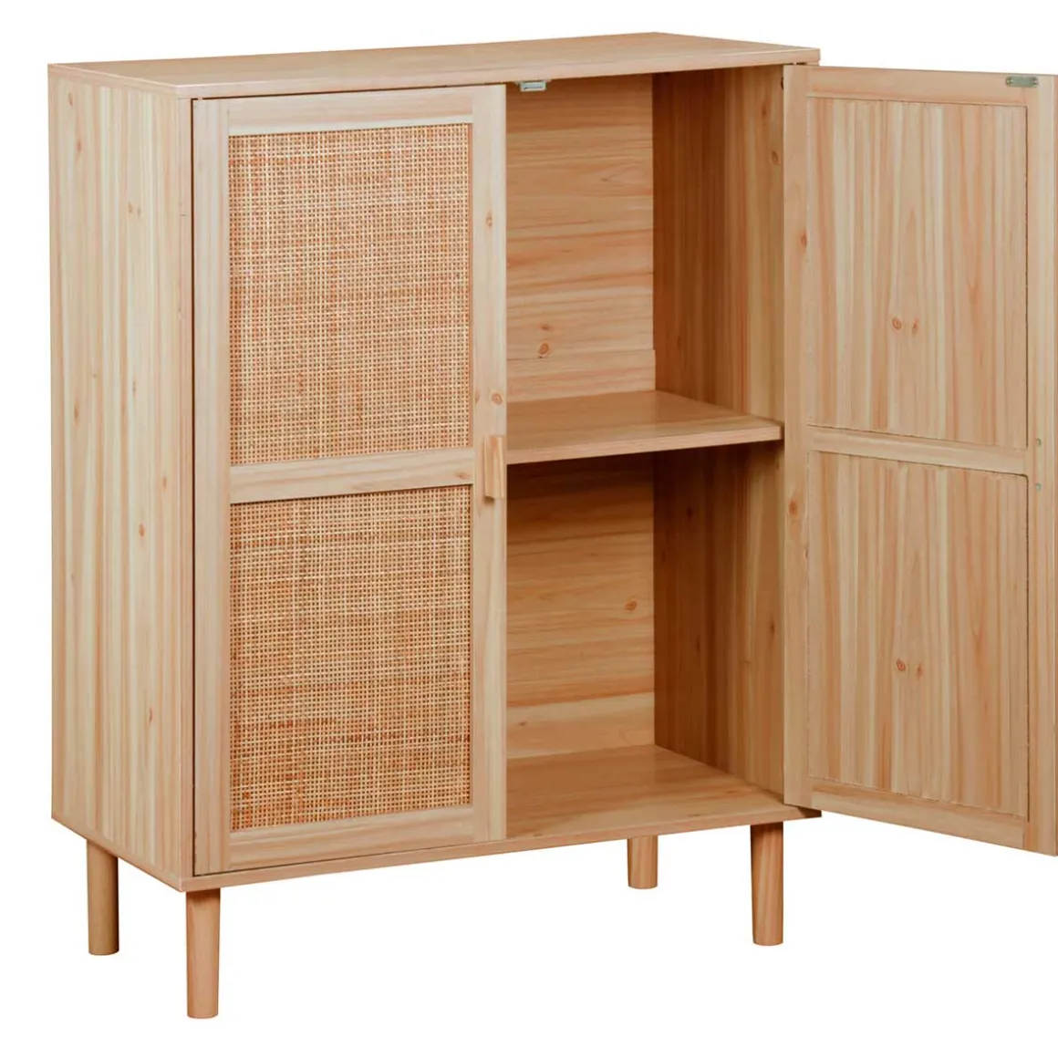 Consola baja Décor 2 puertas natural 110x80x40 cm