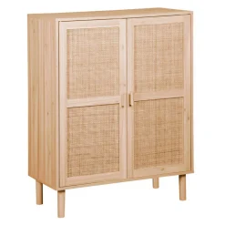 Consola baja Décor 2 puertas natural 110x80x40 cm