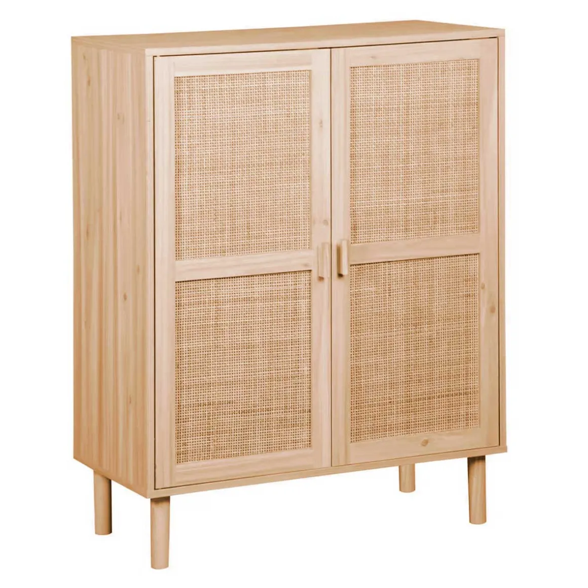 Consola baja Décor 2 puertas natural 110x80x40 cm