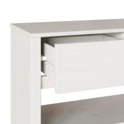 Consola Capri 2 estantes + 2 cajones blanco 73x89,5x37 cm