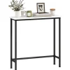 Consola Diamante Homcom blanco/negro 76x75x24 cm