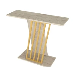 Consola Sándalo acabado Traventino natural 76,8x90x29,6 cm