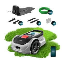 Cortacésped Cecotec Conga GrassHopper 500 Connected Robot 500 m² sensor de lluvia control App