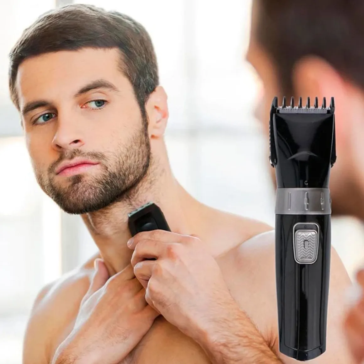 Cortapelos Dunlop 3W especial barba y cuerpo inalámbrica negro