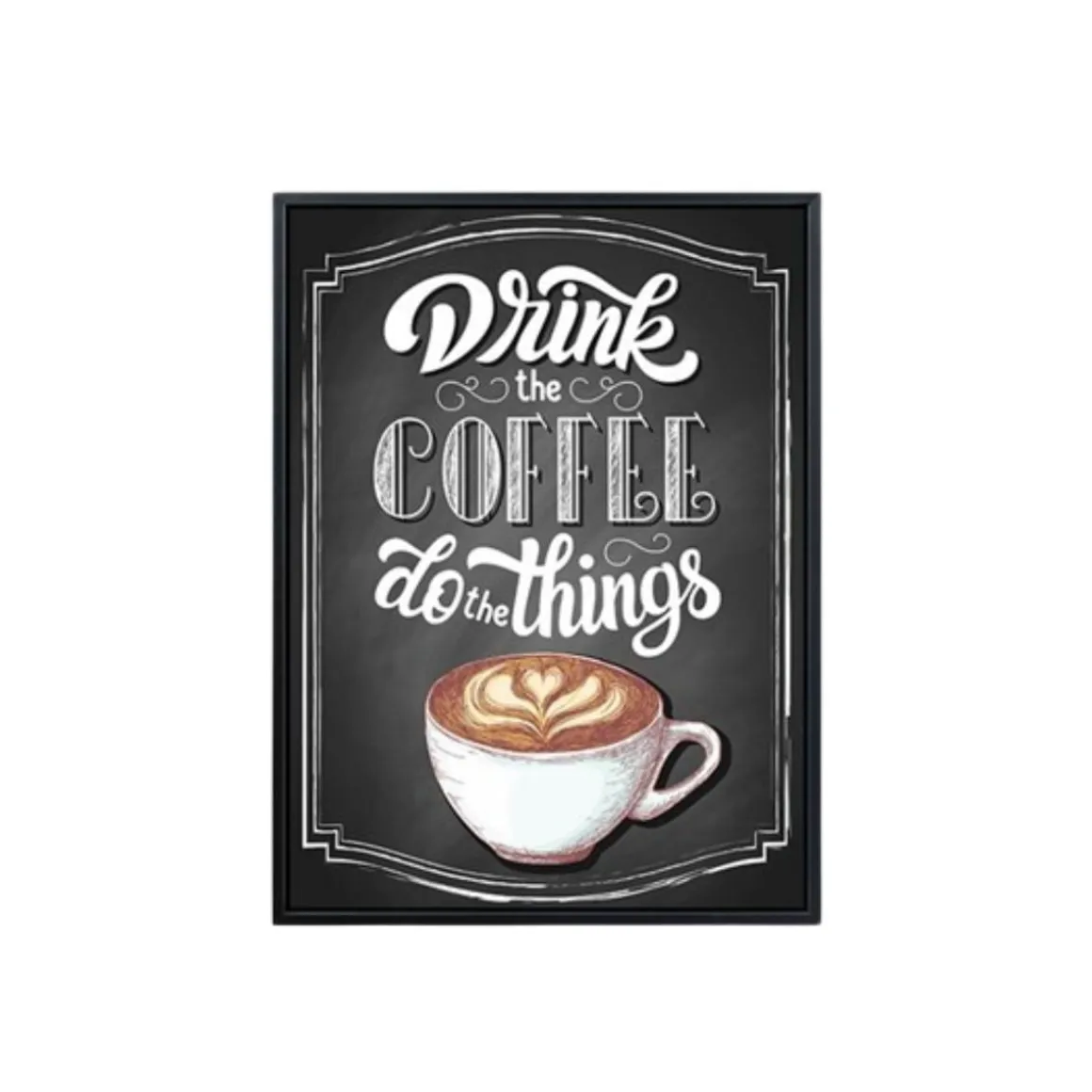 Cuadro decorativo café 40x30x2,5 cm