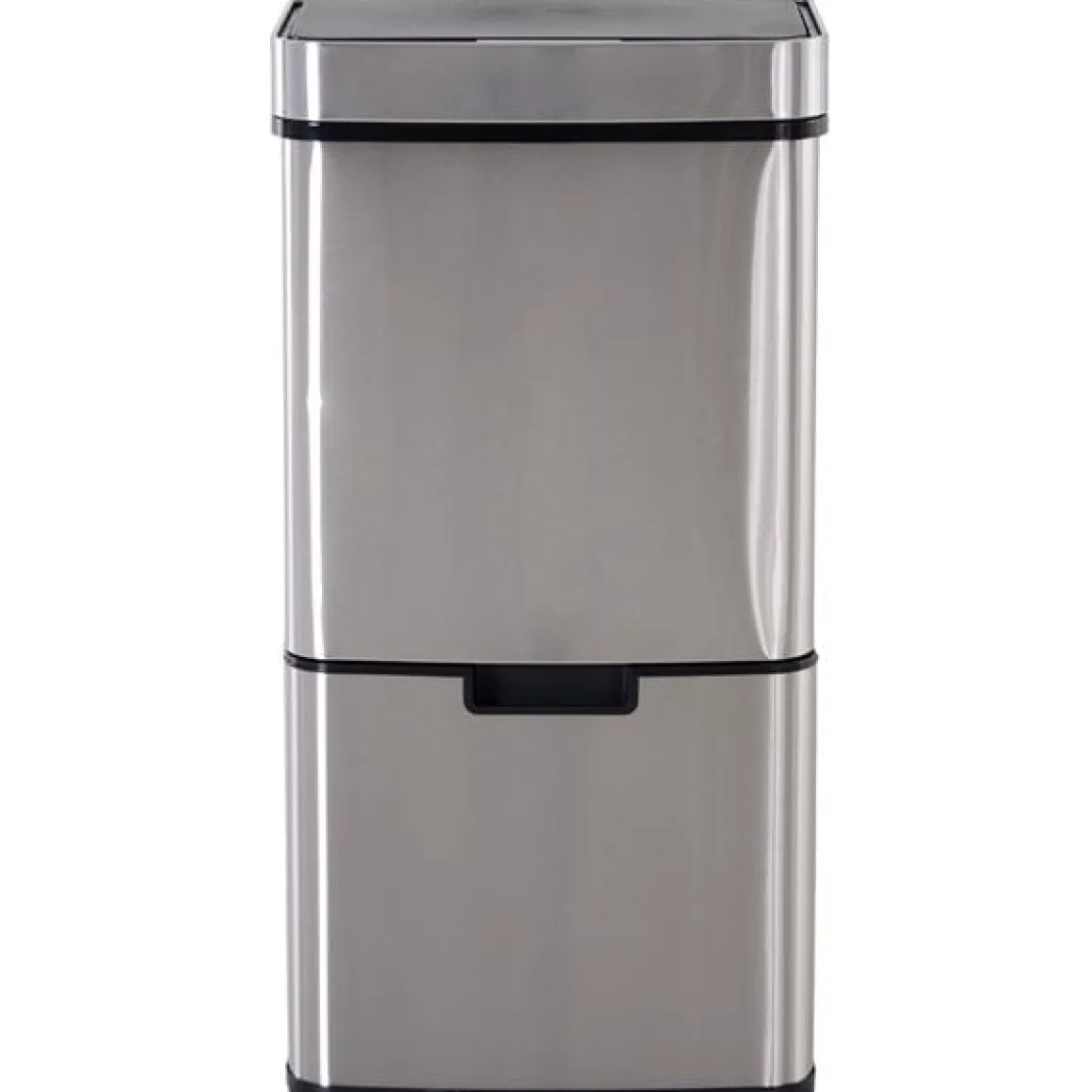 Cubo de basura con sensor Homcom apertura automática 72L inox 81x42x30 cm