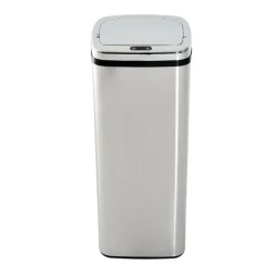 Cubo de basura inteligente Homcom 50L inox 84x33x25 cm