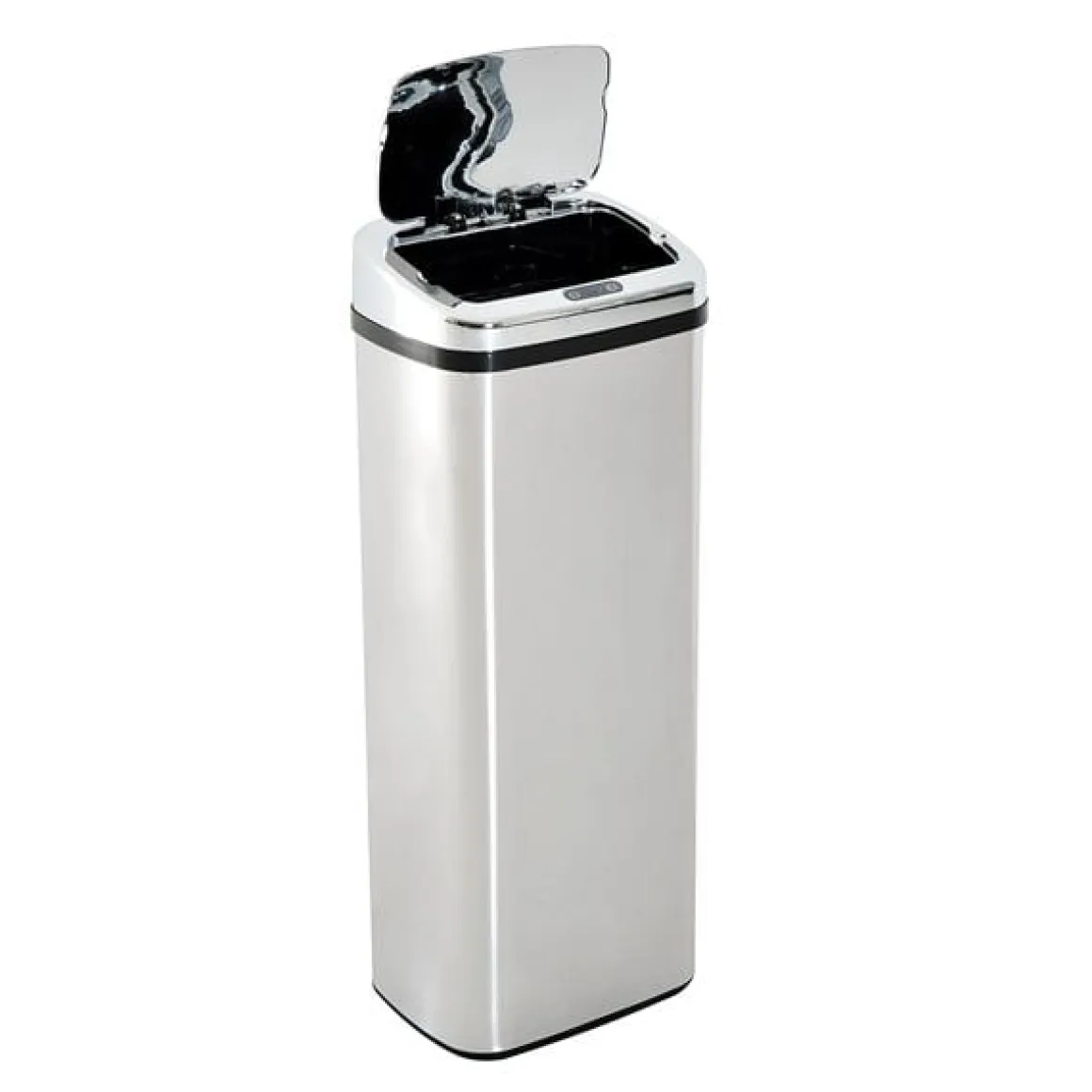 Cubo de basura inteligente Homcom 50L inox 84x33x25 cm