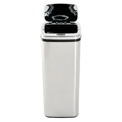 Cubo de basura inteligente Homcom 50L inox 84x33x25 cm