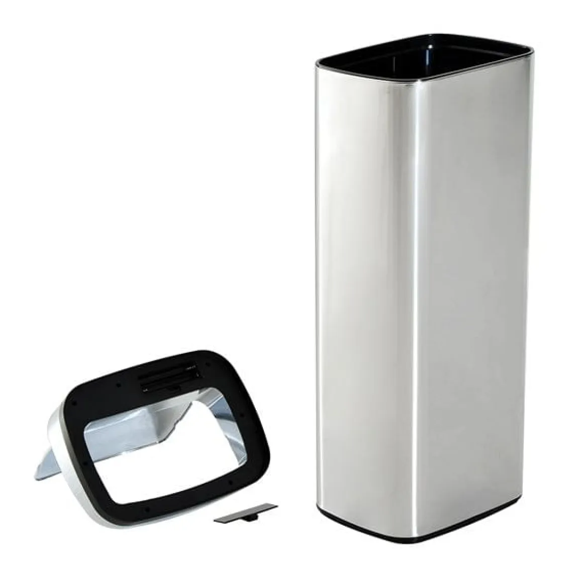 Cubo de basura inteligente Homcom 50L inox 84x33x25 cm
