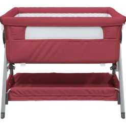 Cuna de bebé con colchón altura regulable con canasta 70-82x93x56 cm