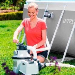 Depuradora de arena Intex para piscinas desmontables 4500L/h 190W