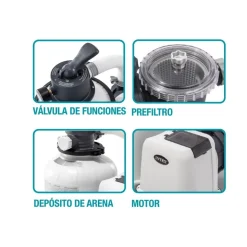Depuradora de arena Intex SX2800 10500L/h blanco/negro