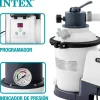 Depuradora de arena Krystal Clear Intex 3500L/h 90W con temporizador gris