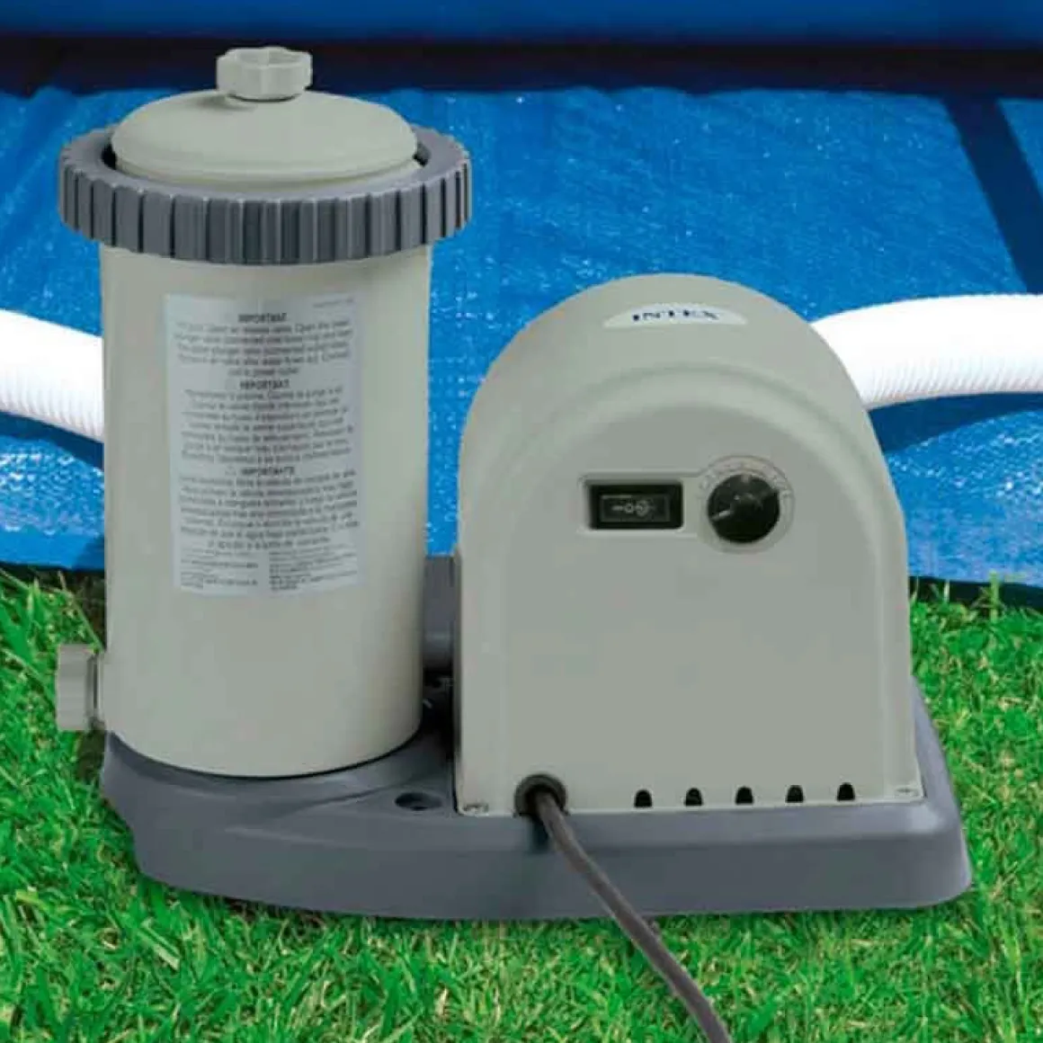 Depuradora de cartucho Intex filtro tipo A 165W 5678L/hora con programador de 12 horas