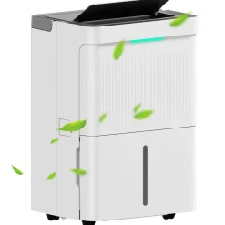 Deshumidificador eléctrico Green Homcom 35L 2 velocidades blanco 52,2x35,5x28 cm
