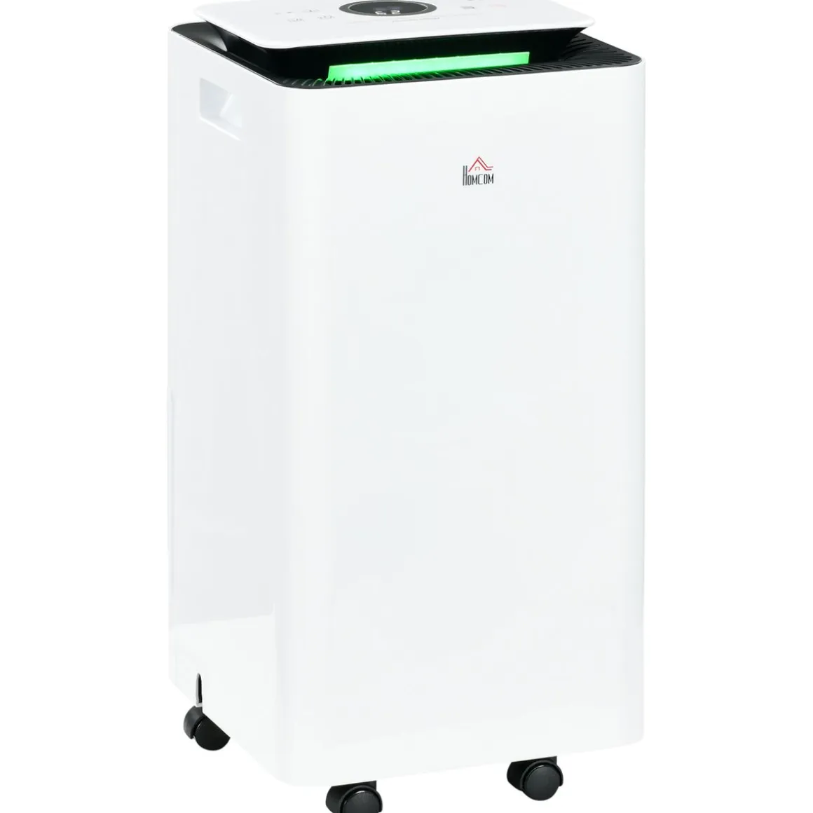 Deshumidificador eléctrico Homcom 10L 2 velocidades 5 modos blanco 50,5x25 cm
