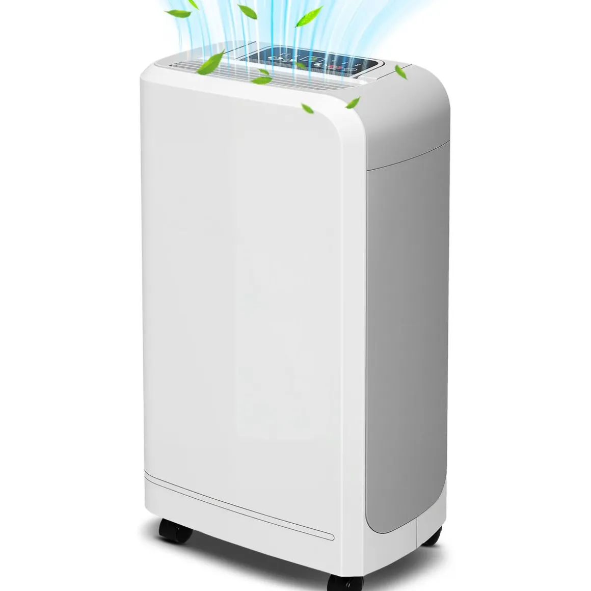 Deshumidificador eléctrico Fresh Homcom 12L 2 velocidades blanco 50,6x28x18 cm