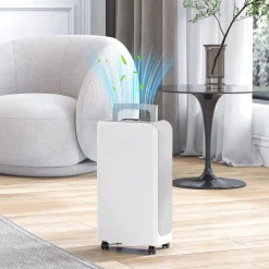 Deshumidificador eléctrico Fresh Homcom 12L 2 velocidades blanco 50,6x28x18 cm