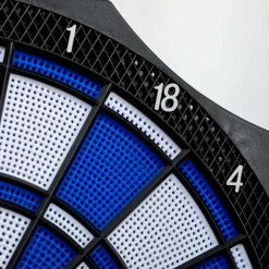 Diana electrónica Sportnow plegable 31 juegos 8 jugadores 6 dardos pantalla LCD negro 45x83x4 cm