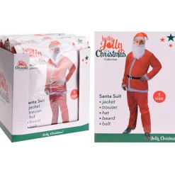 Disfraz Papá Noel Jolly Christmas completo talla única rojo