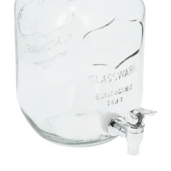 Dispensador de bebidas 4L con tapa cristal transparente