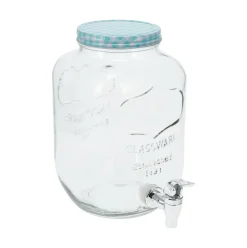 Dispensador de bebidas 4L con tapa cristal transparente