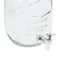 Dispensador de bebidas 4L con tapa cristal transparente