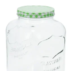 Dispensador de bebidas 4L con tapa cristal transparente