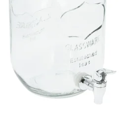 Dispensador de bebidas 4L con tapa cristal transparente