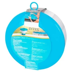 Dispensador químico de piscina Intex con anillo regulable azul Ø17,8 cm