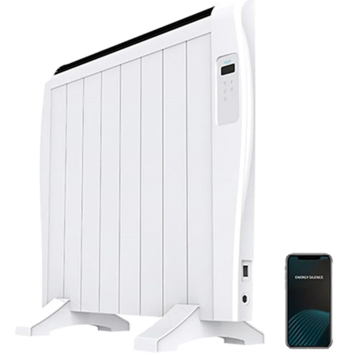 Emisor térmico Ready Warm 1800 Thermal Connected Cecotec 1200W control Wifi vía Smartphone blanco