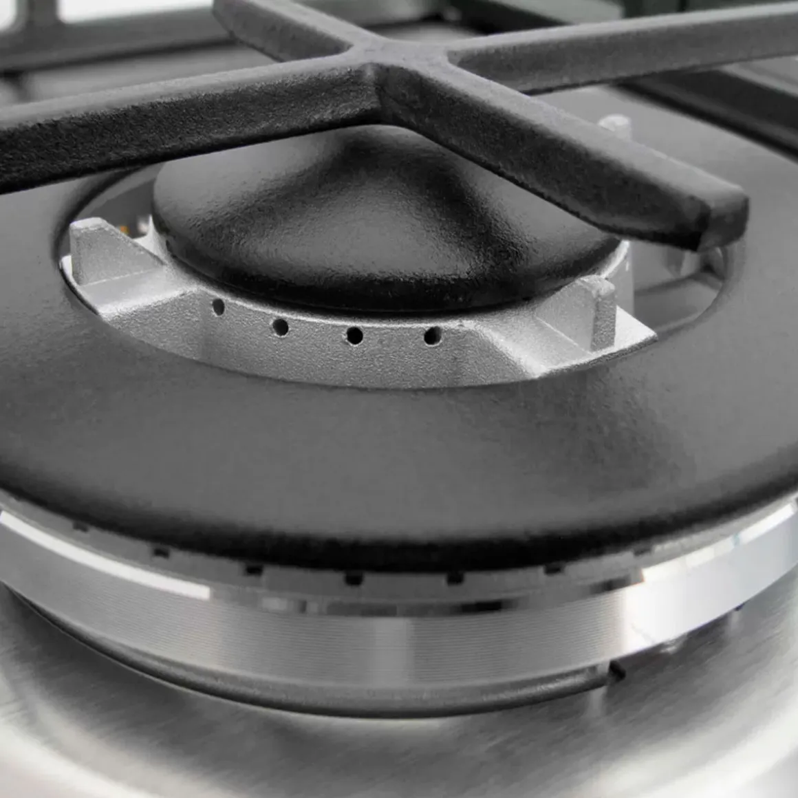 Encimera de gas Infiniton GAS-320WB 6050W 3 fuegos inox 59 cm