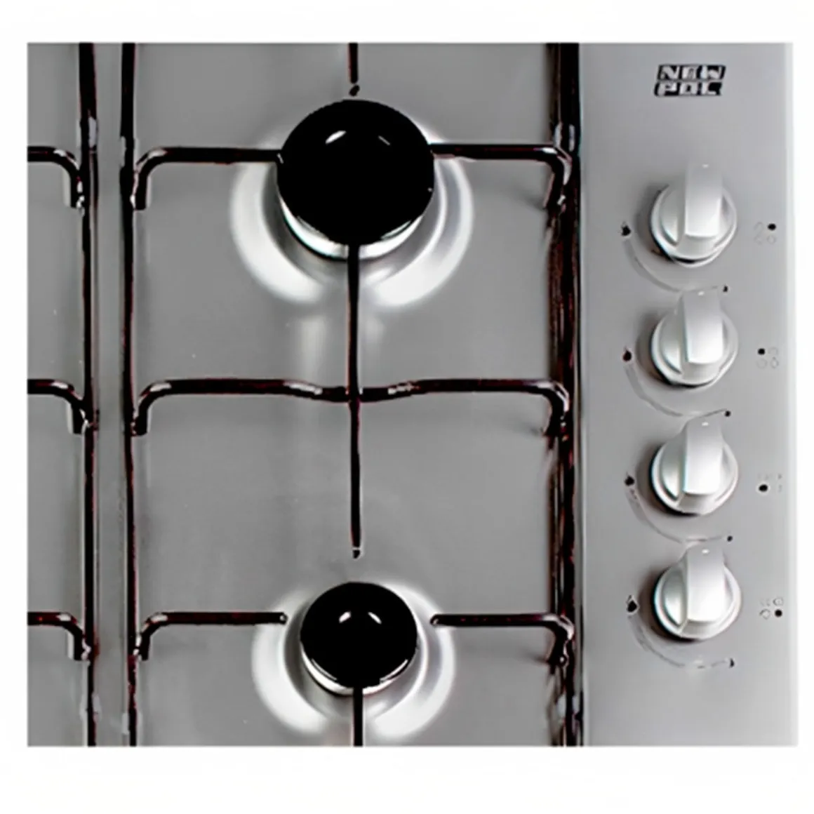 Encimera de gas New Pol NW4GXBUT 4 zonas 8100W butano/natural inox