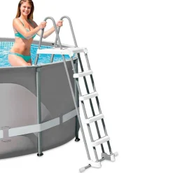 Escalera para piscina Intex peldaños extraíbles antideslizantes