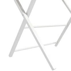 Escritorio Botel Homcom plegable con estante blanco/natural 84x81,5x70 cm