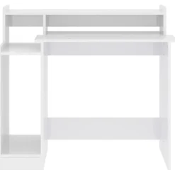 Escritorio Campoamor luz LED con estantes 90x97x45 cm