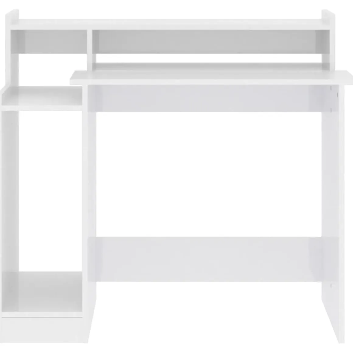 Escritorio Campoamor luz LED con estantes 90x97x45 cm