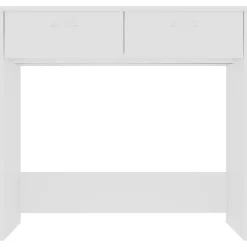 Escritorio de madera 2 cajones blanco 75x80x40 cm
