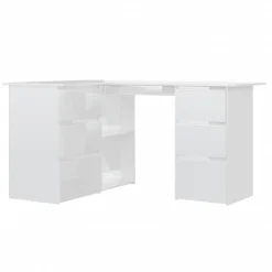 Escritorio esquinero Cum Laude 4 cajones + 2 puertas 76x145x100 cm